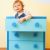 Baby kék fényes bútorfólia öntapadós tapéta