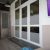 Csíkos homokszínű öntapadós ablakfólia 90cmx1m