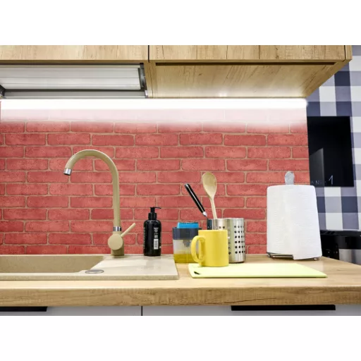 Terrakotta téglamintás öntapadós tapéta - 61cmx5m prémium