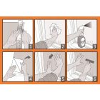 Buborékok sztatikus üvegdekor ablakfólia 45cmx1m