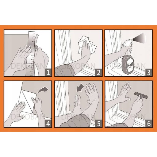 Bamboo sztatikus üvegdekor ablakfólia 90cmx1m