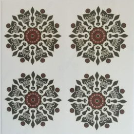   Barna jantramintás öntapadós design csempematrica 4db/szett15x15cm