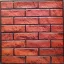 3D csempematrica öntapadós vörös téglafal 30x30cm