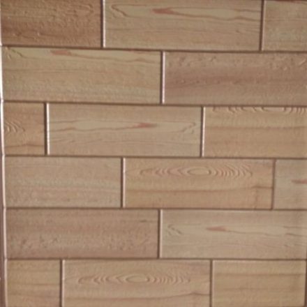 3D öntapadós falpanel világosbarna fa 30x30cm
