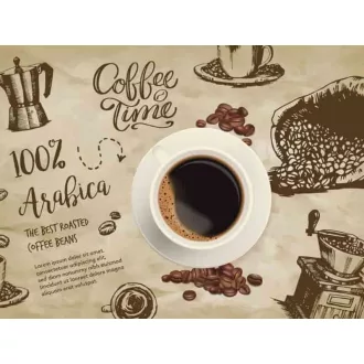 Coffee time konyhai falmatrica 90cmx60cm