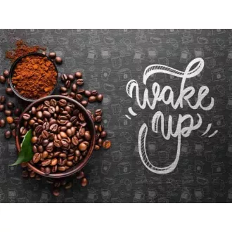 Wake up coffee konyhai falmatrica 90cmx60cm
