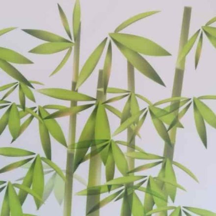 Bambuszmintás dekorációs falmatrica 32x69cm