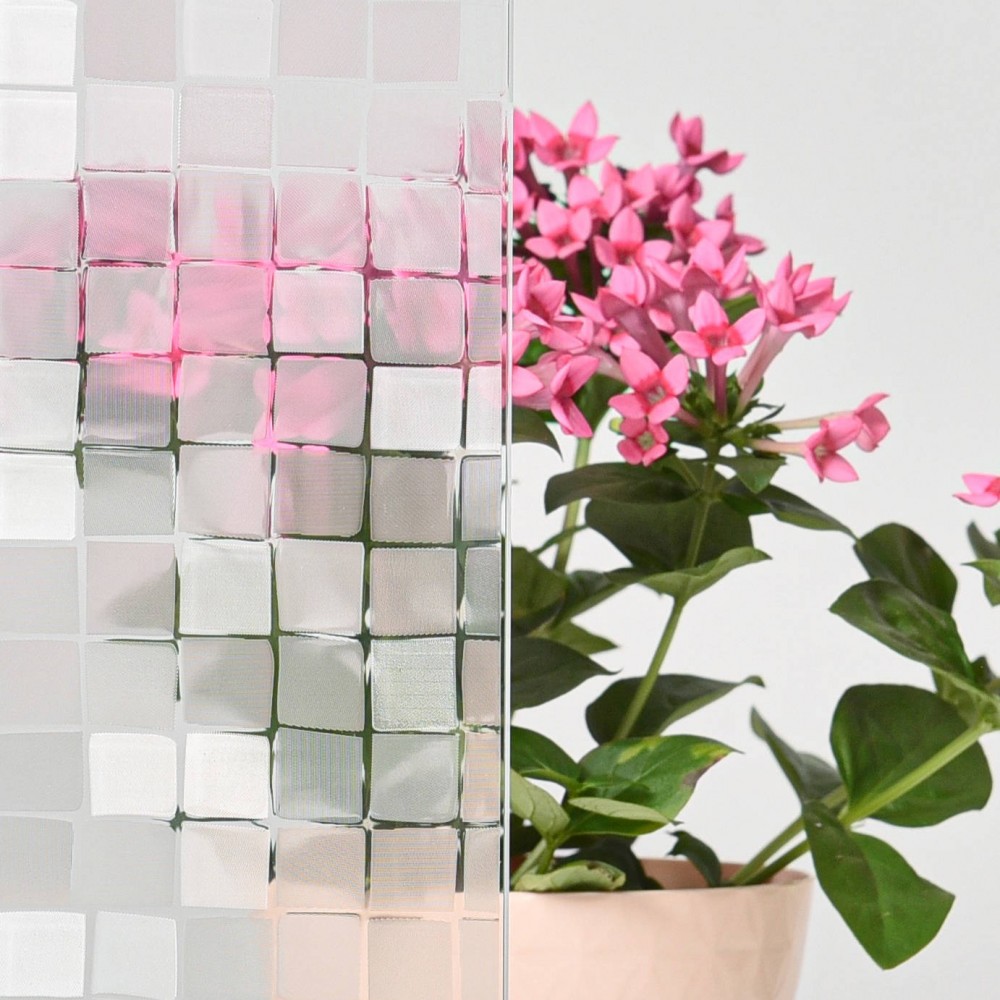 3D Squares sztatikus üvegdekor fólia 45cmx15m